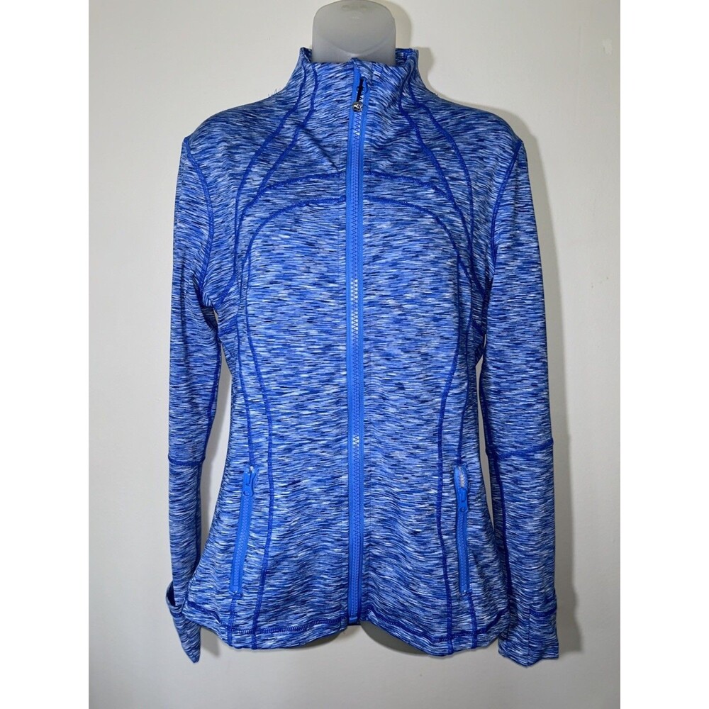 Lululemon Women's Define Jacket Space Dye Camo Blue Multi Full Zip Size 10
